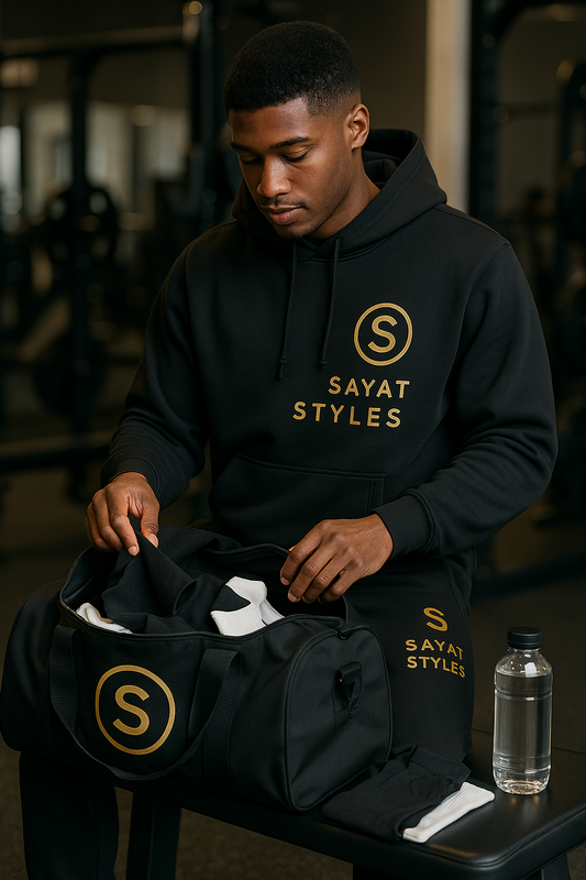 Black &Gold signature Hoodie